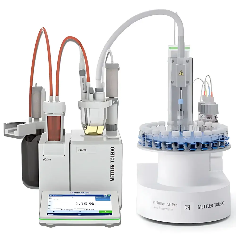 METTLER TOLEDO EVA V Coulometric Karl Fischer Moisture Titrator with InMotion KF Heated Autosampler