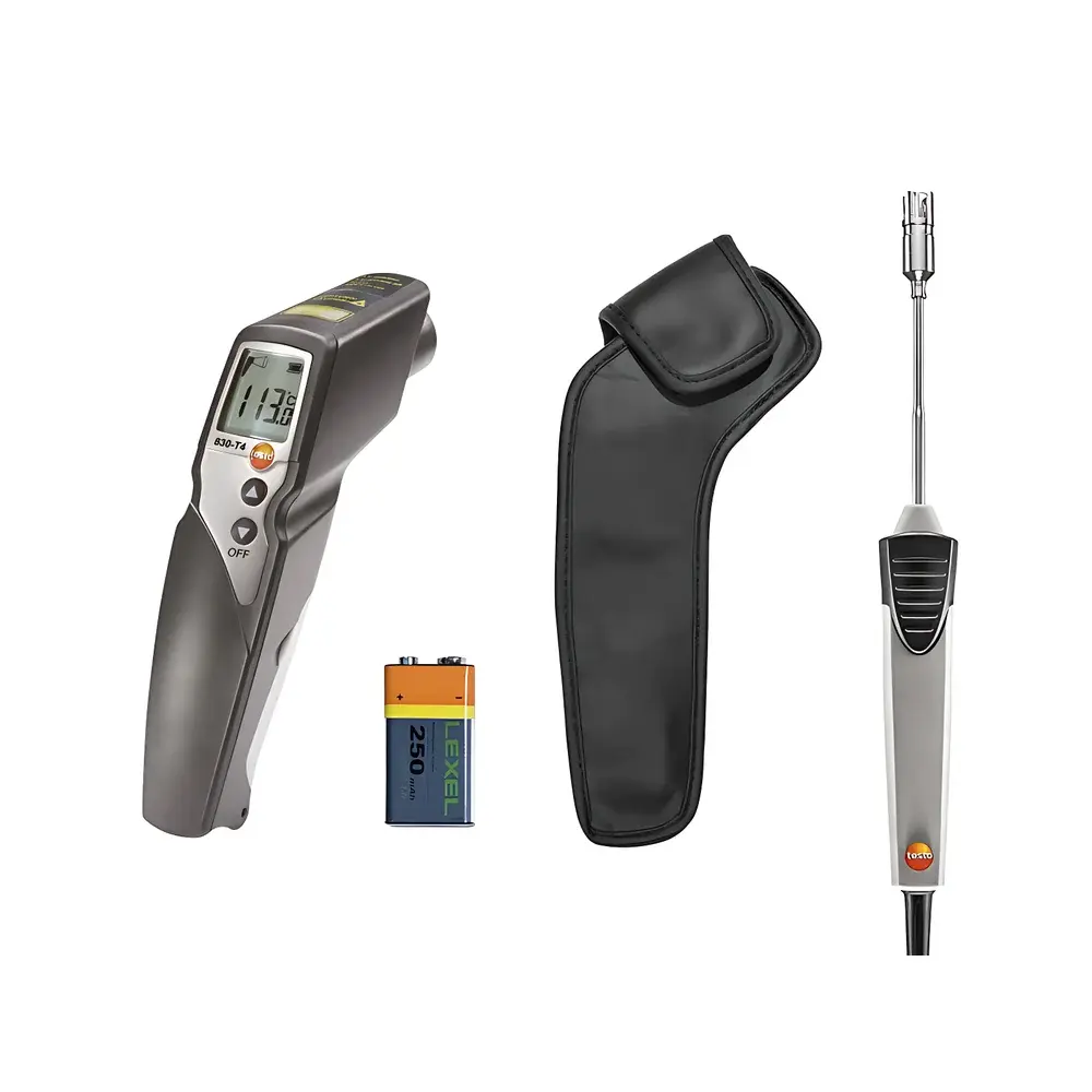 testo 830-T4 Infrared Thermometer Kit with Surface Probe