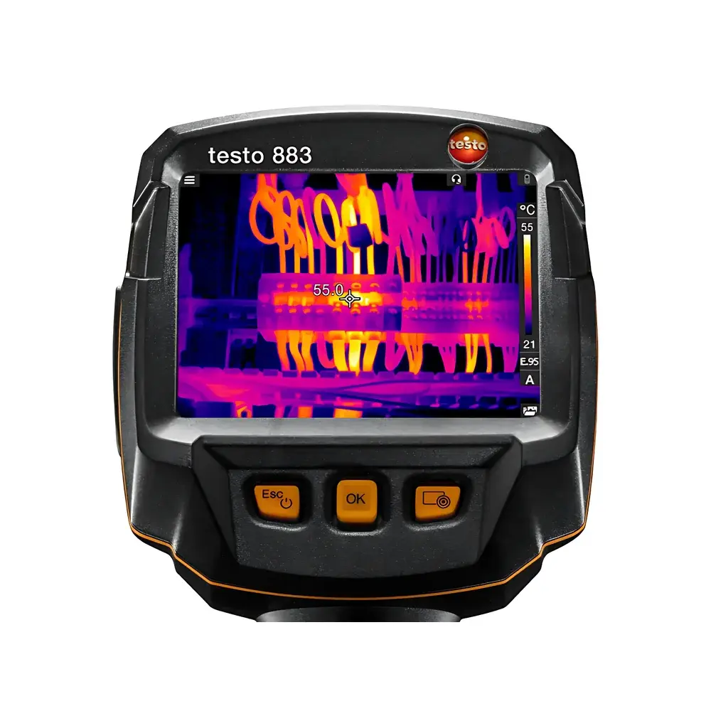 testo 883 Advanced Infrared Thermal Imaging Camera (320 × 240 IR Resolution, Manual Focus, Bluetooth/Wi-Fi Enabled)
