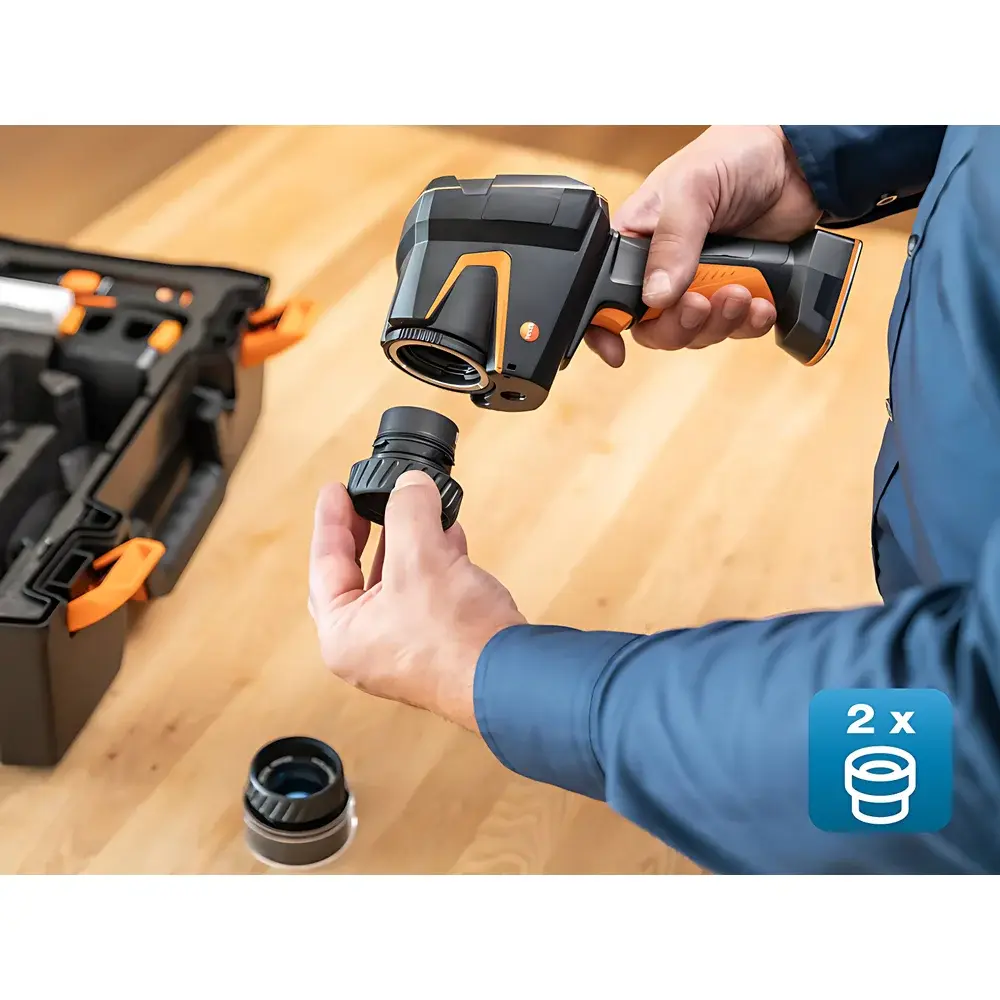 testo 883 Advanced Infrared Thermal Imaging Camera Kit with Dual Lenses and Accessories