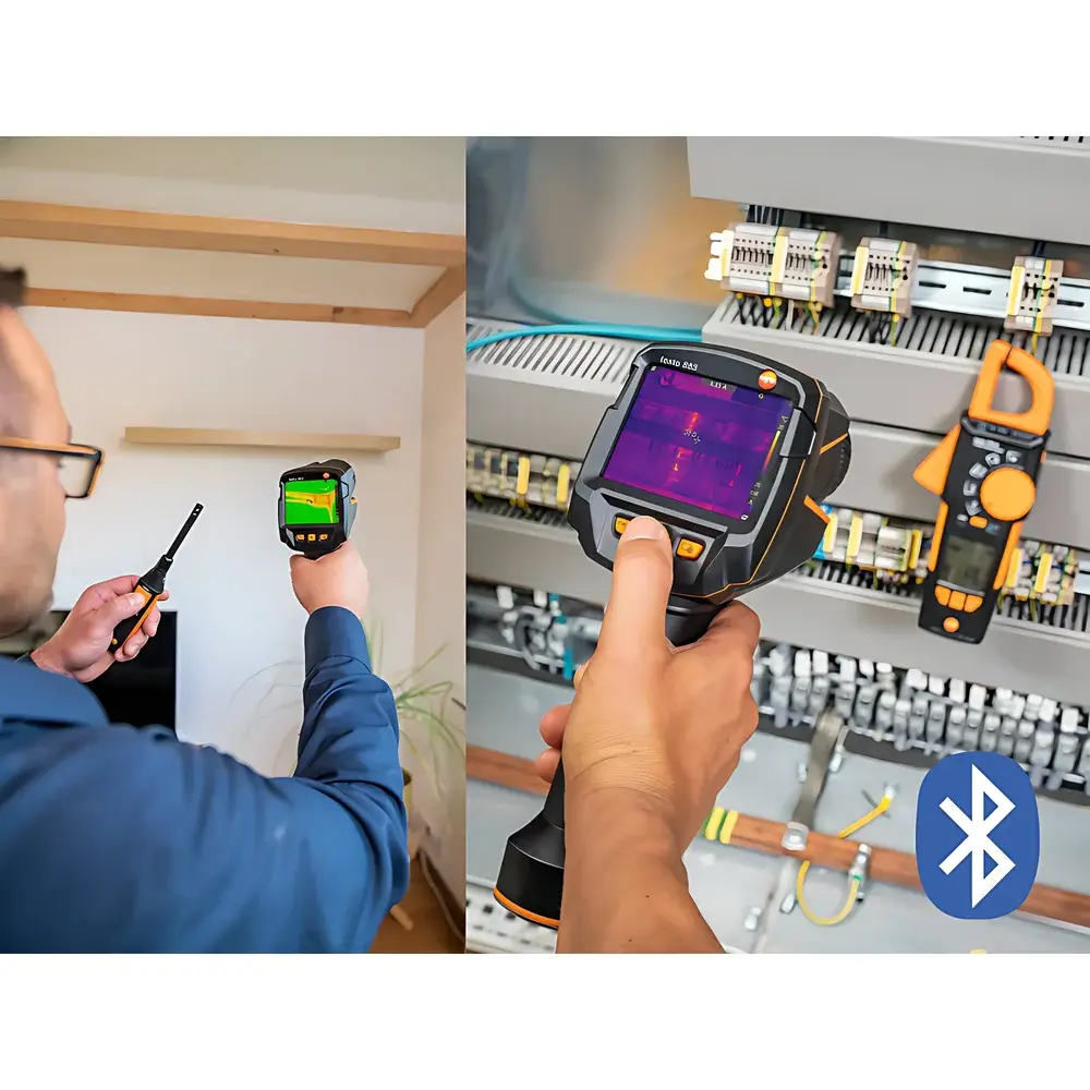 testo 883 Advanced Infrared Thermal Imaging Camera Kit with Dual Lenses and Accessories