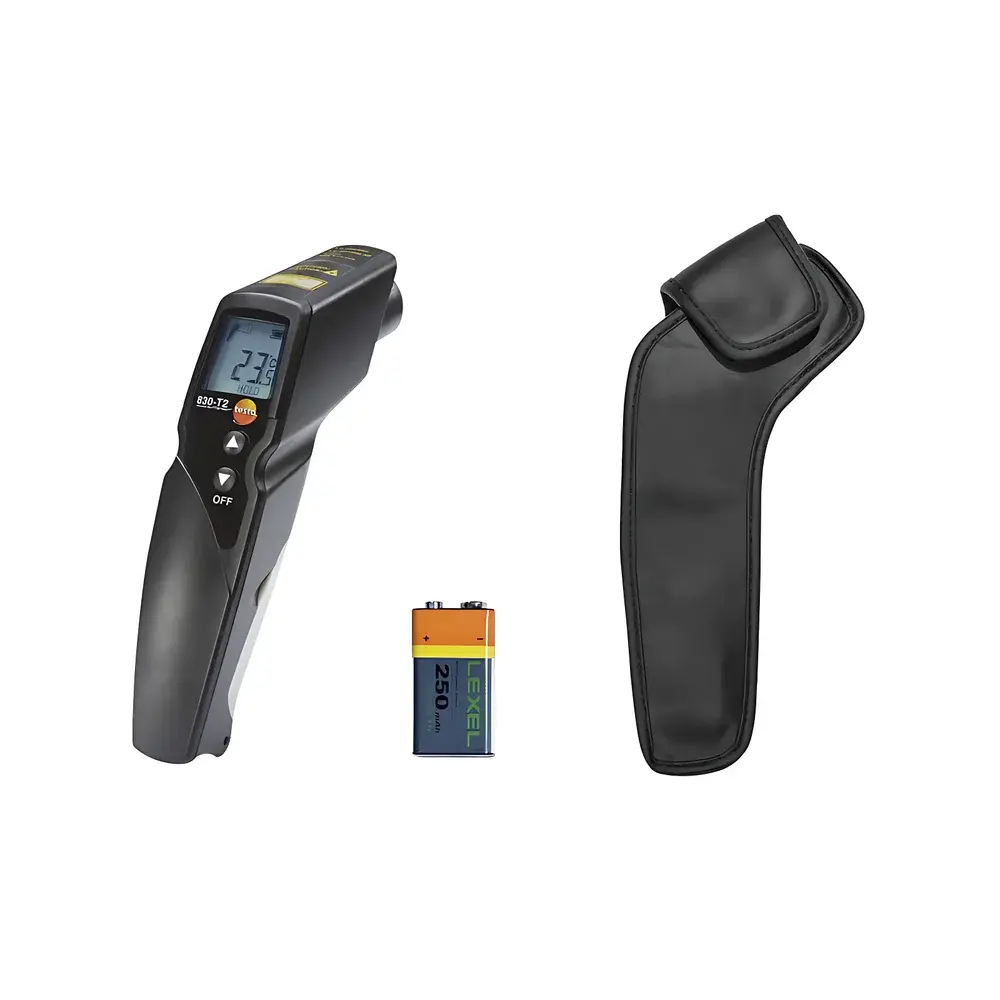 testo 830-T2 Infrared Thermometer with Contact Surface Probe