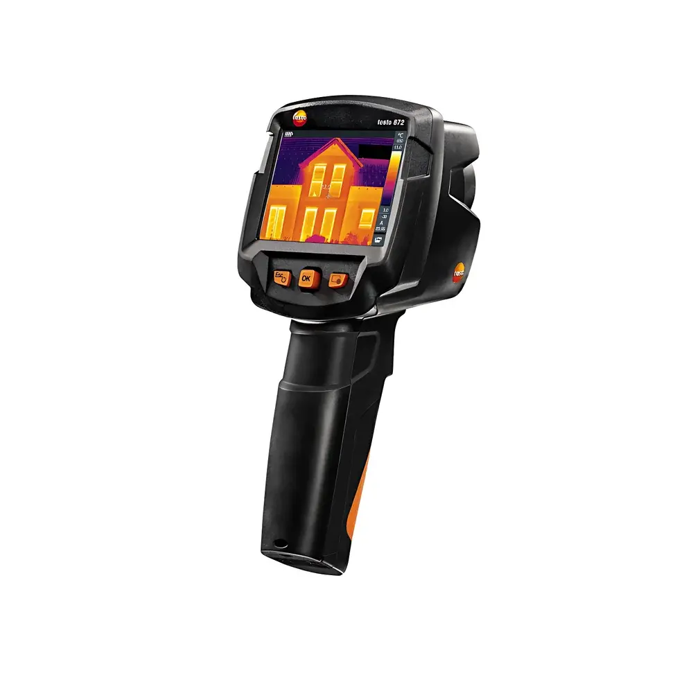 testo 872 Advanced Infrared Thermal Imaging Camera (320 × 240 IR Resolution) with SuperResolution, Bluetooth/Wi-Fi, and Smart Assist Functions
