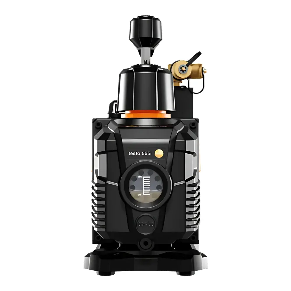 testo 565i Smart Dual-Stage Rotary Vane Vacuum Pump with Integrated Hold Test and Bluetooth 5.0 Connectivity