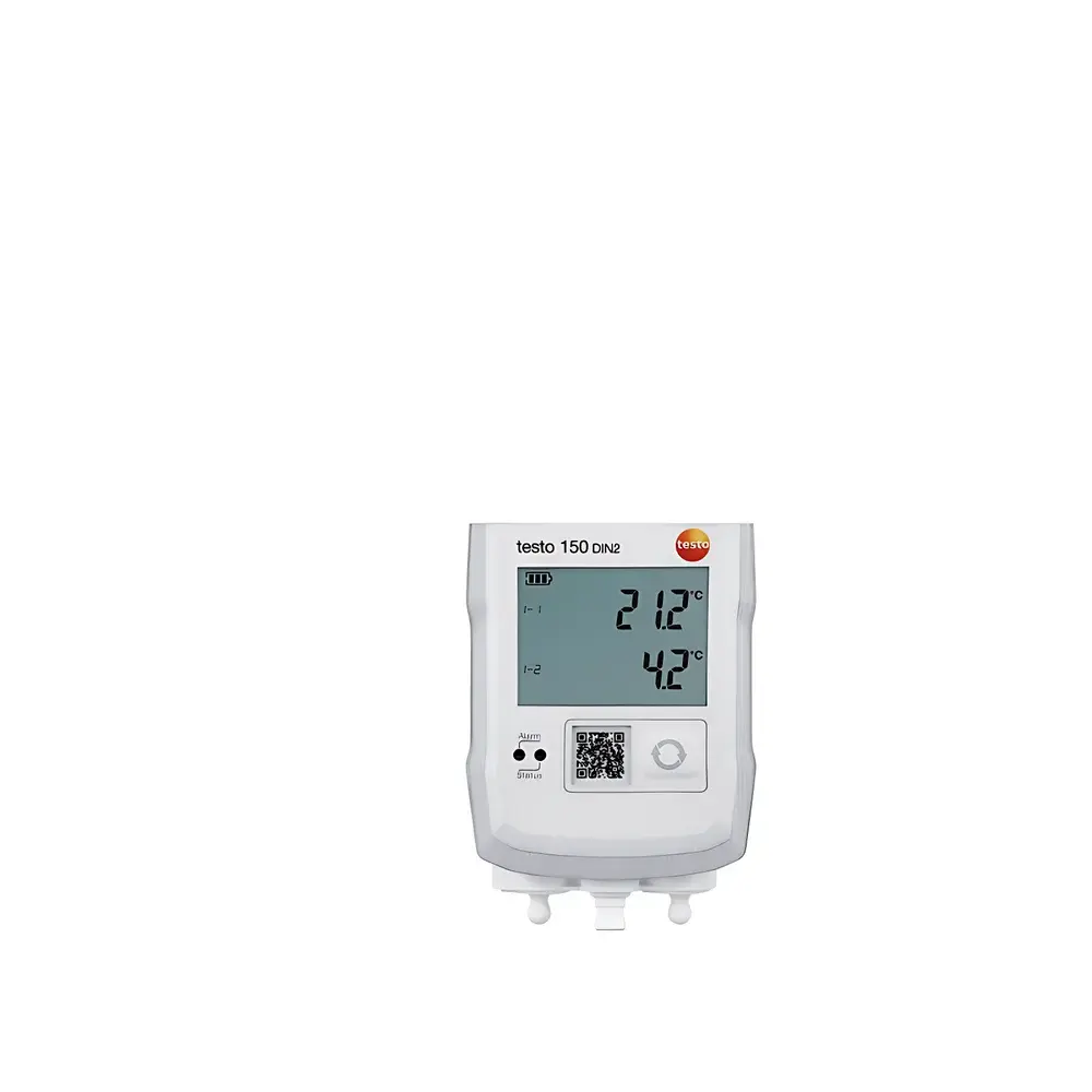 testo 150 DIN2 Temperature Data Logger Module with Dual mini-DIN Interfaces