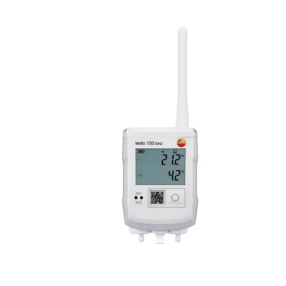 testo 150 DIN2 Temperature Data Logger Module with Dual mini-DIN Interfaces