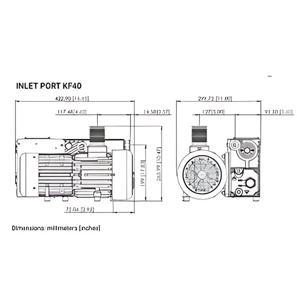 Agilent MS40+ Single-Stage Oil-Sealed Rotary Vane Vacuum Pump