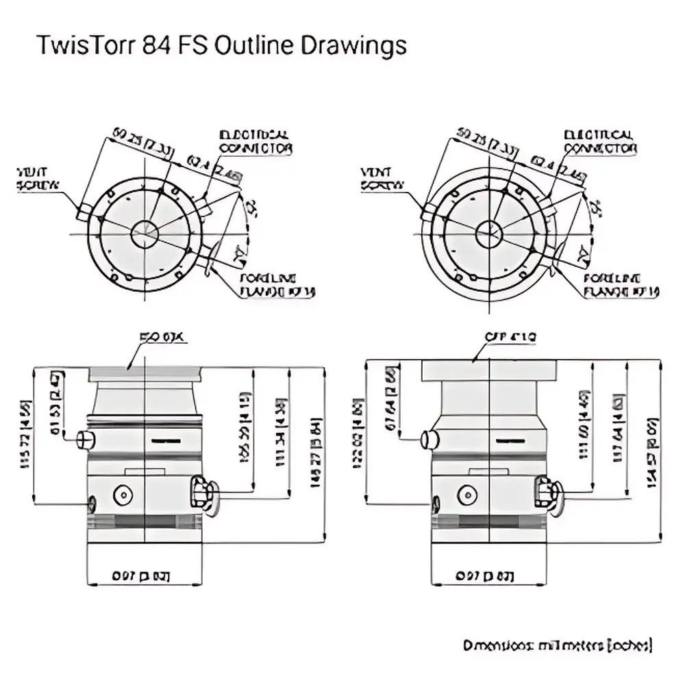 Agilent TwisTorr 84 FS Turbo-Molecular Pump