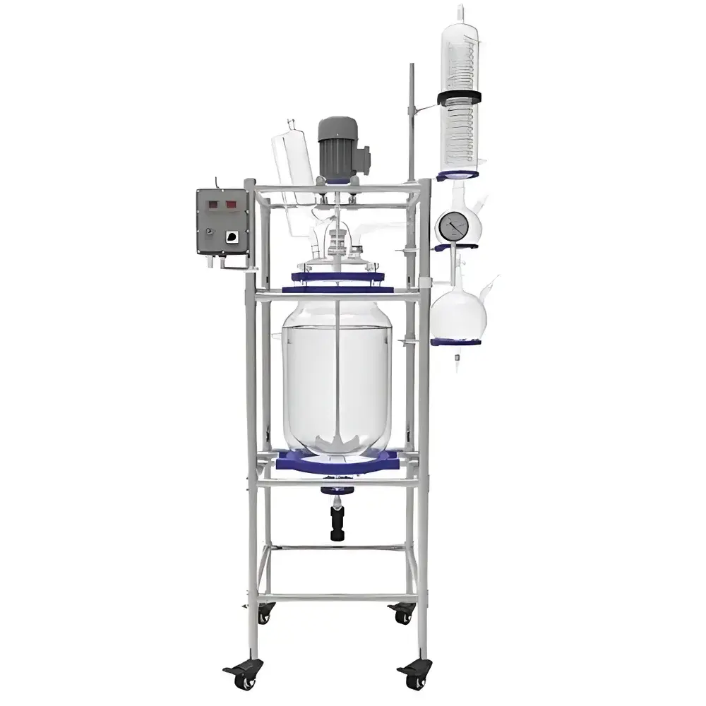 YUHUA YSF(EX)-100L Explosion-Proof Double-Jacketed Glass Reactor