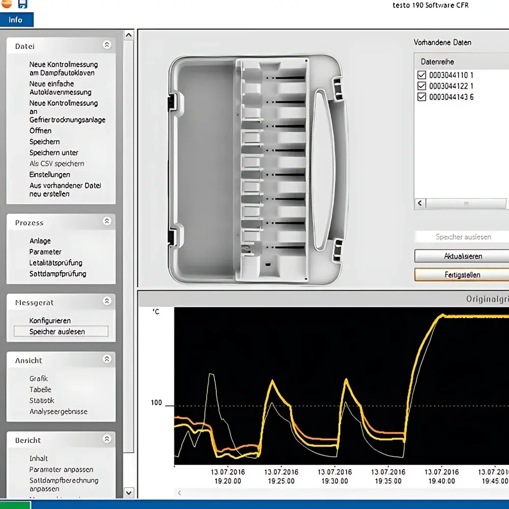 testo 190 CFR Data Logger and Validation System Model 0554 1901
