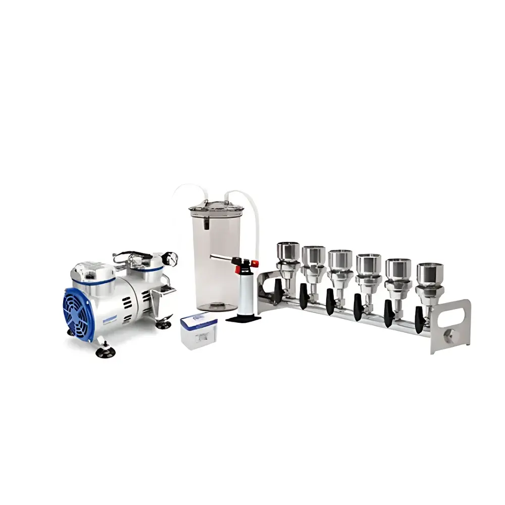 WIGGENS BioVac630B Six-Position Stainless Steel Vacuum Filtration System