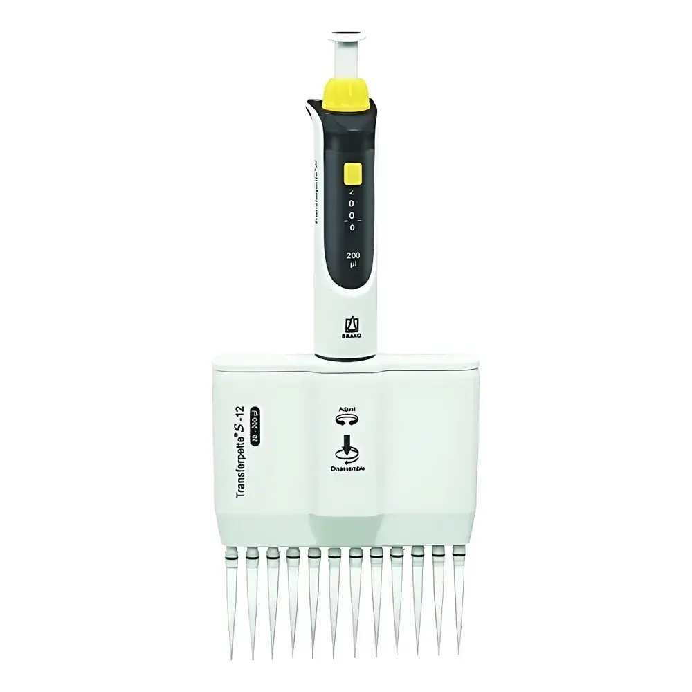 Brand Transferpette® S-12 12-Channel Manual Air-Displacement Pipette