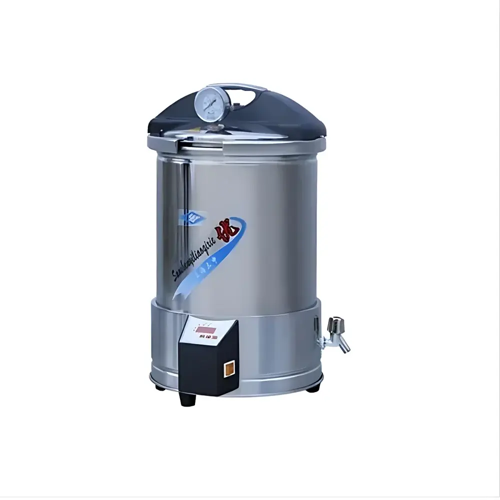 Shanghai Shen YX280/15 Benchtop Steam Sterilizer with Digital Timer and Pressure-Temperature Monitoring