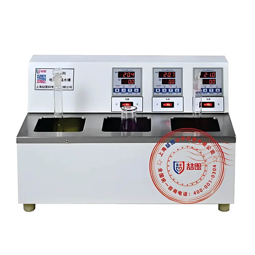 DRETOP TDK-8D Triple-Zone Independent Temperature-Controlled Water Bath