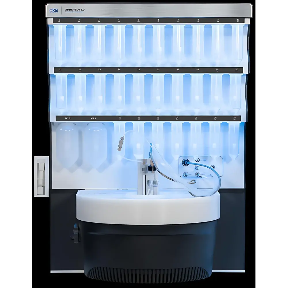 CEM LibertyBlue 2.0 Automated Microwave Peptide Synthesizer