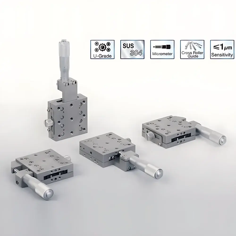 ZOLIX SK Series Precision Stainless Steel Manual Linear Translation Stage (Vacuum-Compatible)