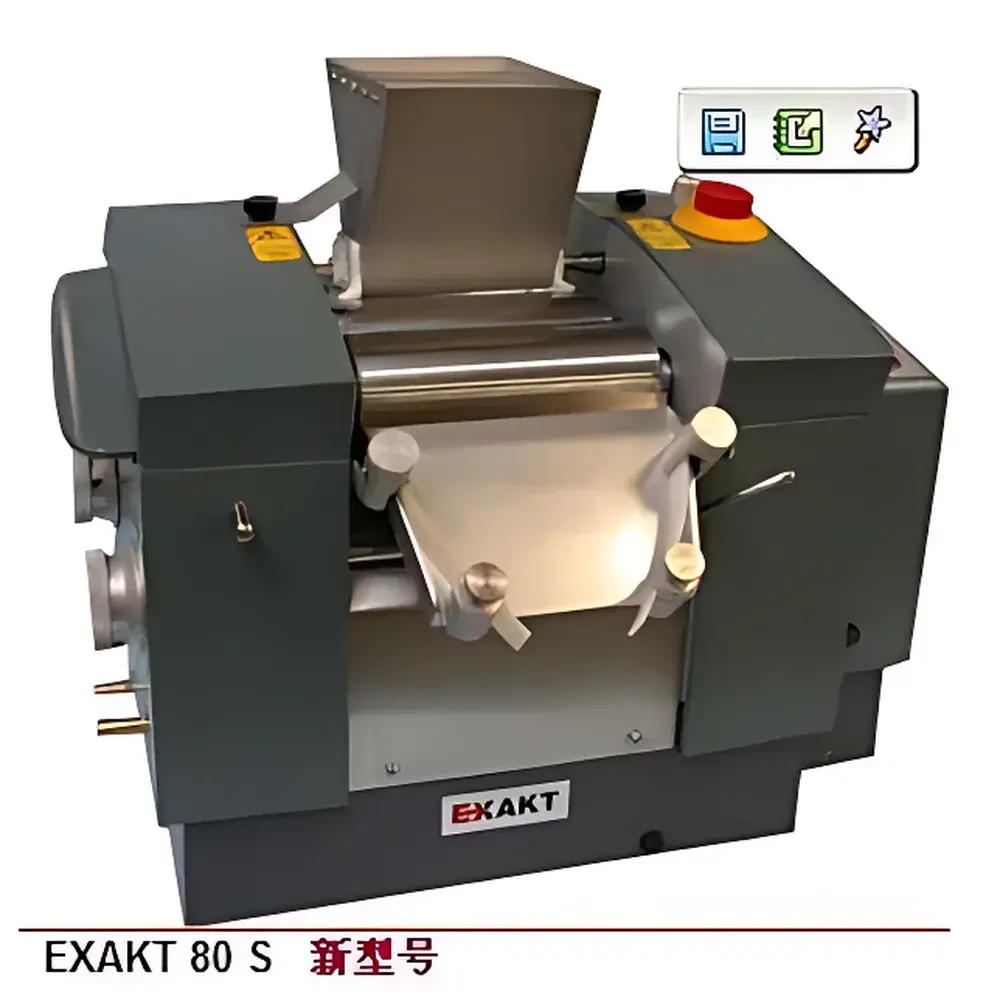EXAKT 80S Surface-Polished Three-Roll Mill