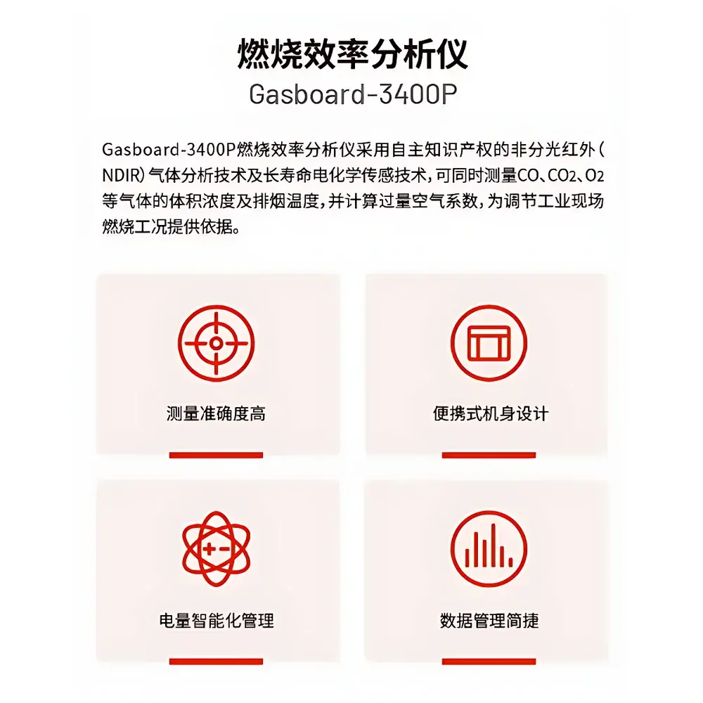 CUBIC INSTRUMENTS Gasboard-3400P Combustion Efficiency Analyzer