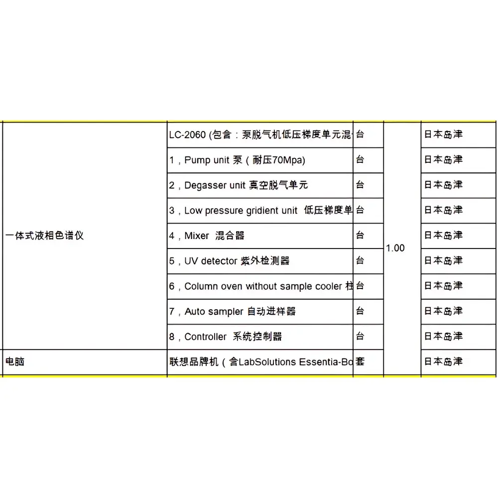 Shimadzu LC-2060 i-Series Integrated Liquid Chromatograph (Refurbished)