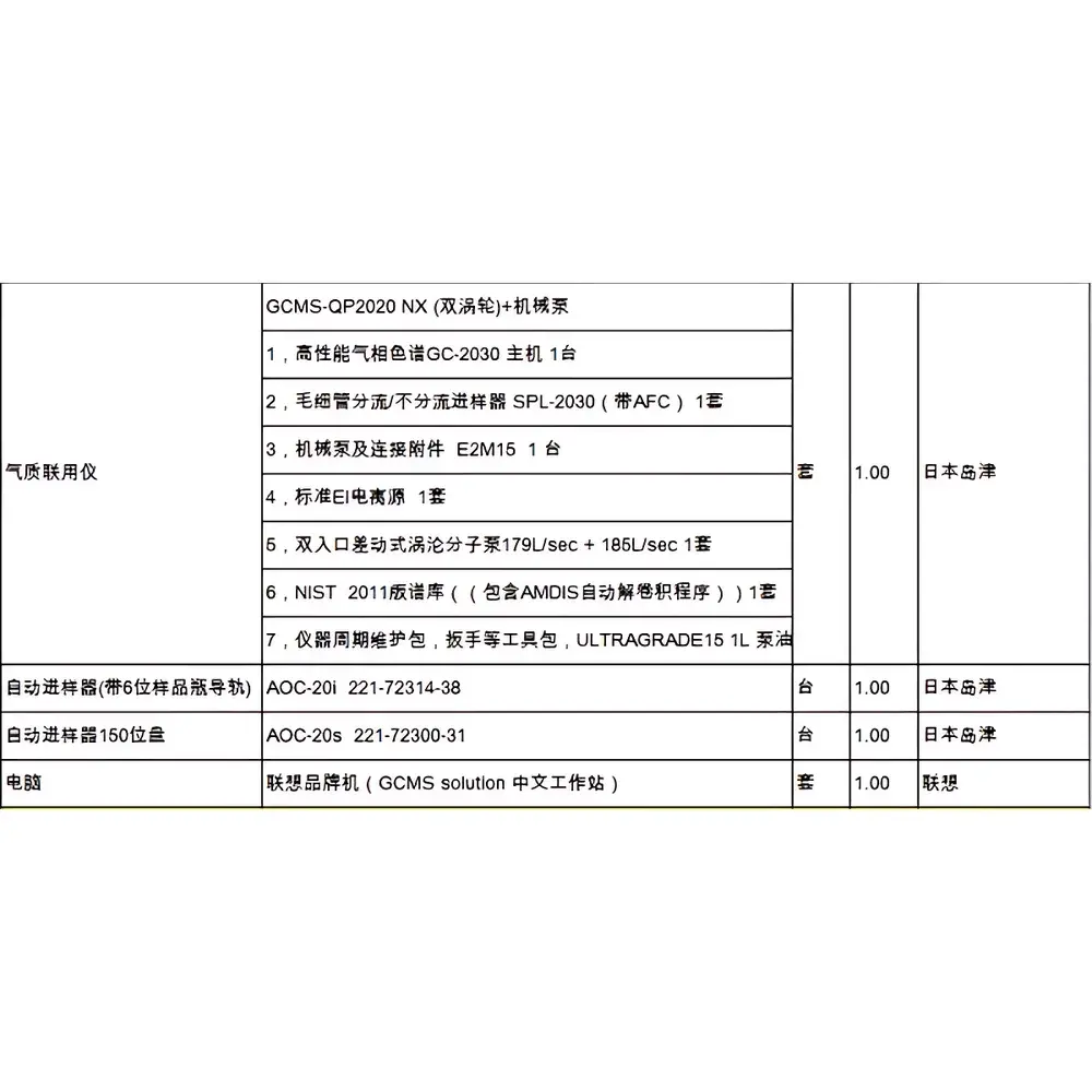 Shimadzu Used GC-MS System QP2020 NX