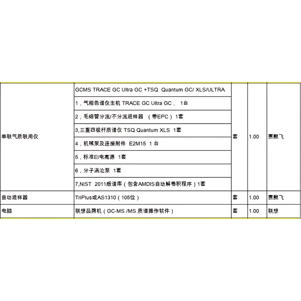 Thermo Fisher TSQ Quantum GC/XLS/ULTRA Used Tandem Quadrupole Gas Chromatography–Mass Spectrometry System