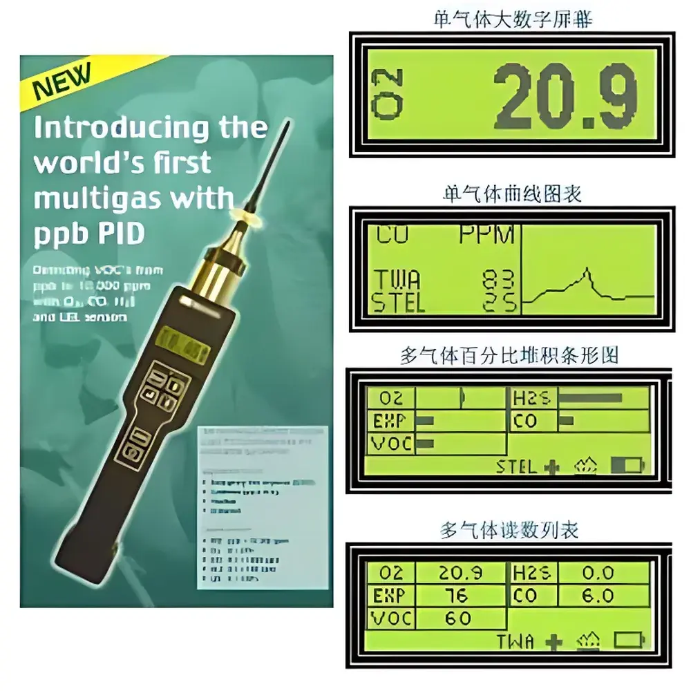YL6-5000EX & YL6-6000EX Series Handheld Photoionization Detectors (PID) for Volatile Organic Compounds