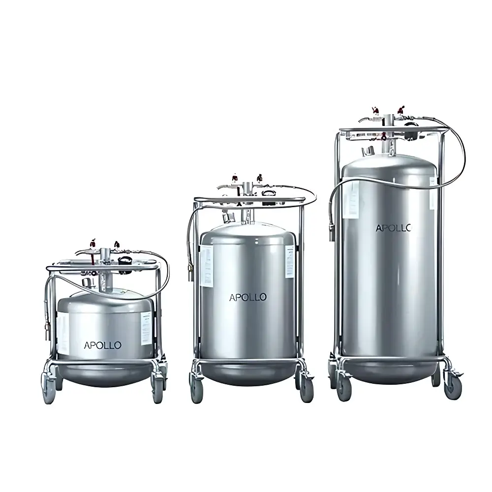 WIGGENS APOLLO Series Stainless Steel Liquid Nitrogen Storage and Transport Dewar