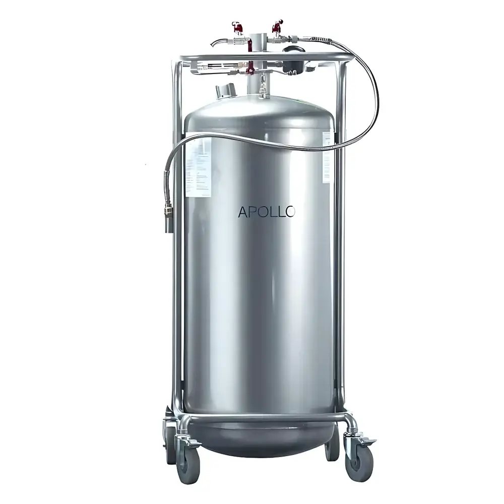 WIGGENS APOLLO Series Stainless Steel Liquid Nitrogen Storage and Transport Dewar
