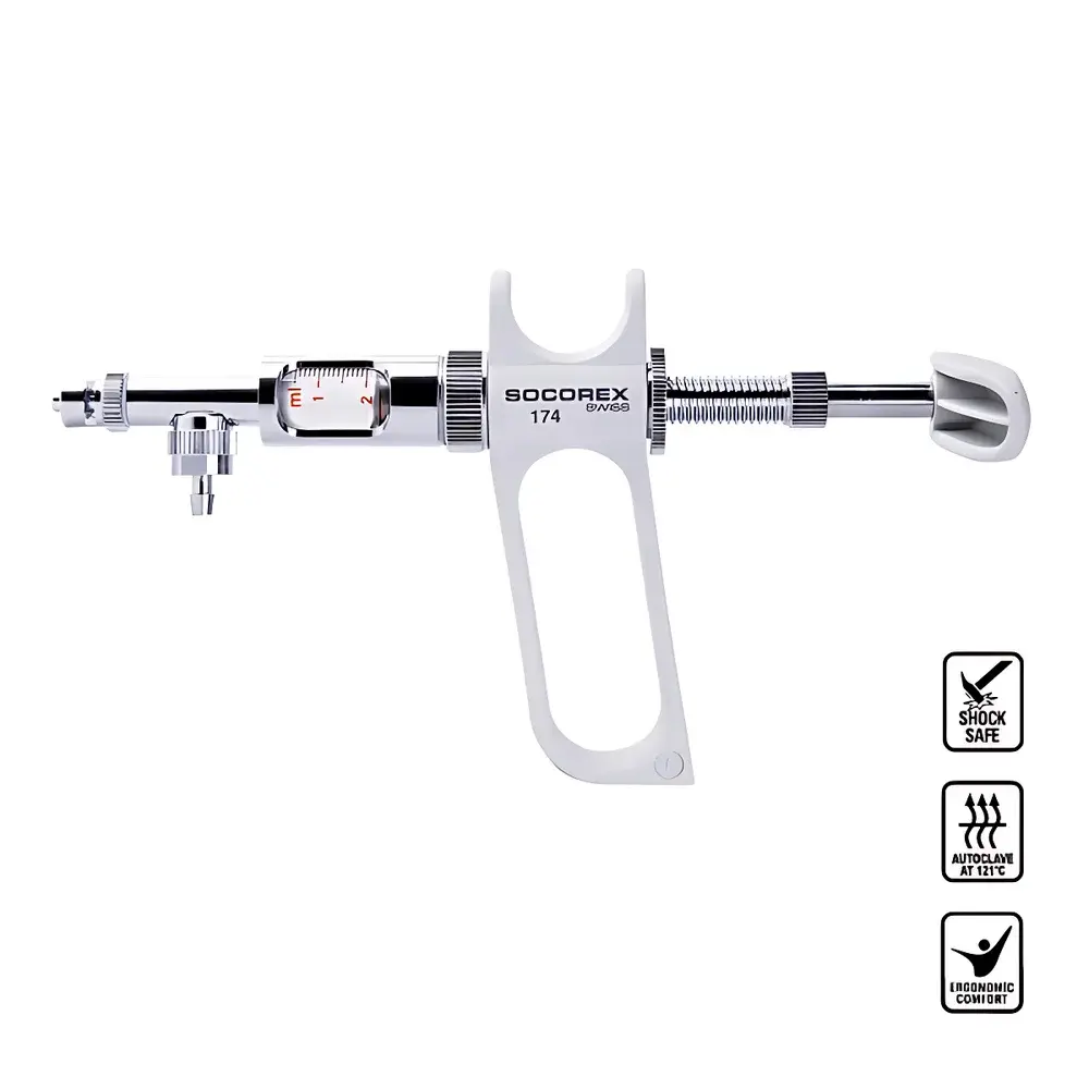 SOCOREX Dosys™ 164-174 Dual-Ring Manual Continuous Dispensing Syringe