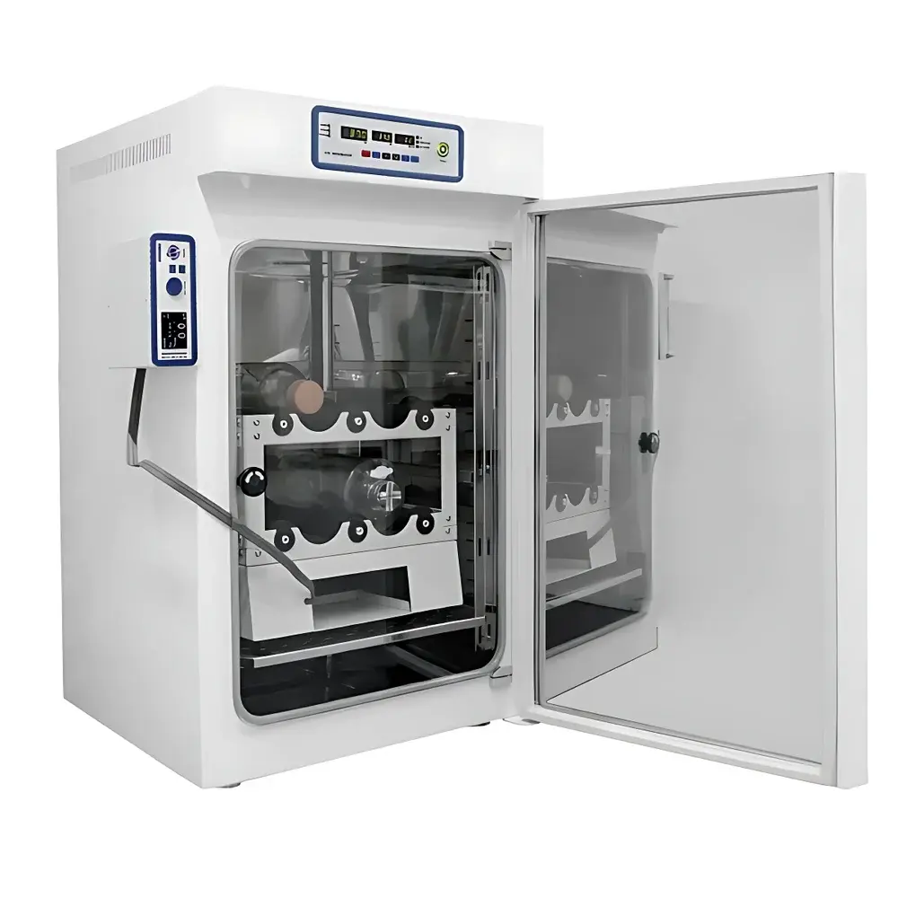 WIGGENS WCI-180R Air-Jacketed CO₂ Incubator with Integrated Roller Bottle Platform