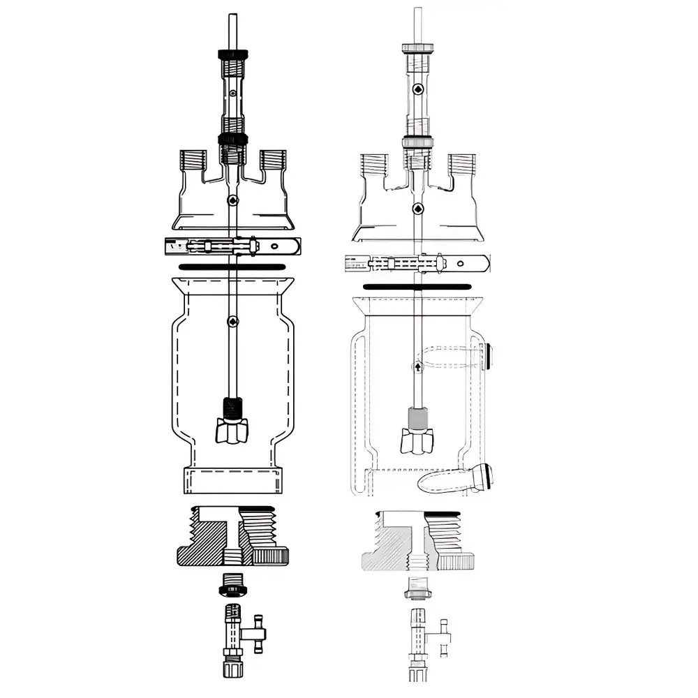 ChemTron VPFR Glass Pressure/Vacuum Filtration & Drying Integrated Reactor