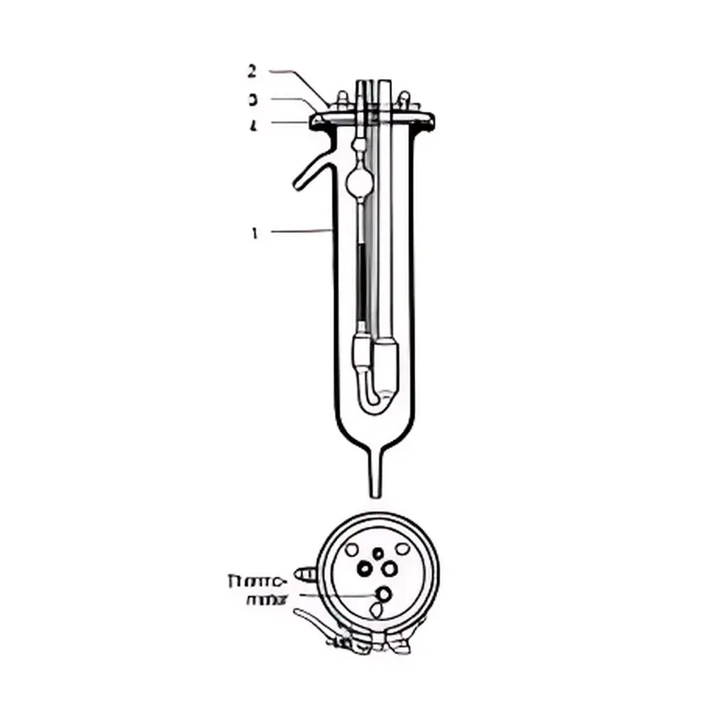 ChemTron 57701 Ubbelohde Viscometer Jacketed Bath Assembly