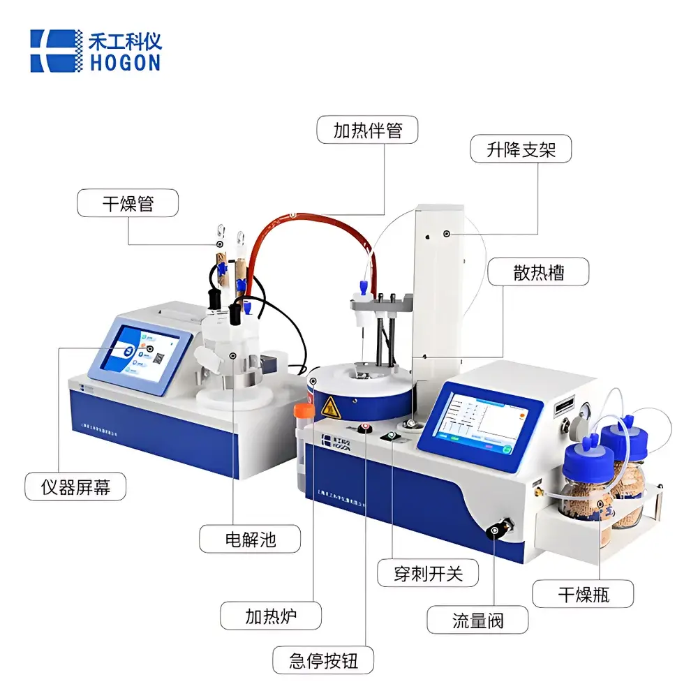 HOGON AKF-BT2020C Coulometric Karl Fischer Moisture Analyzer for Lithium Battery Materials