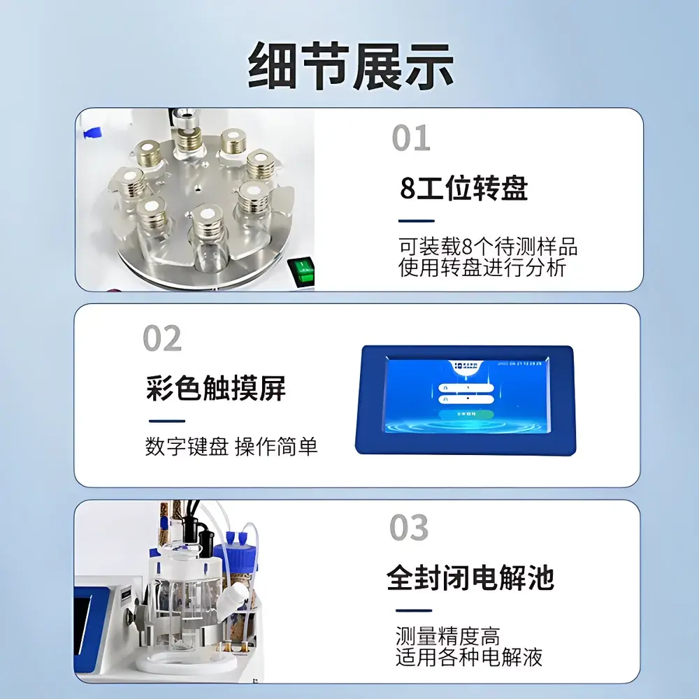 HOGON AKF-CH7 Multi-Station Coulometric Karl Fischer Moisture Analyzer for Manganese Ferroalloy Powder