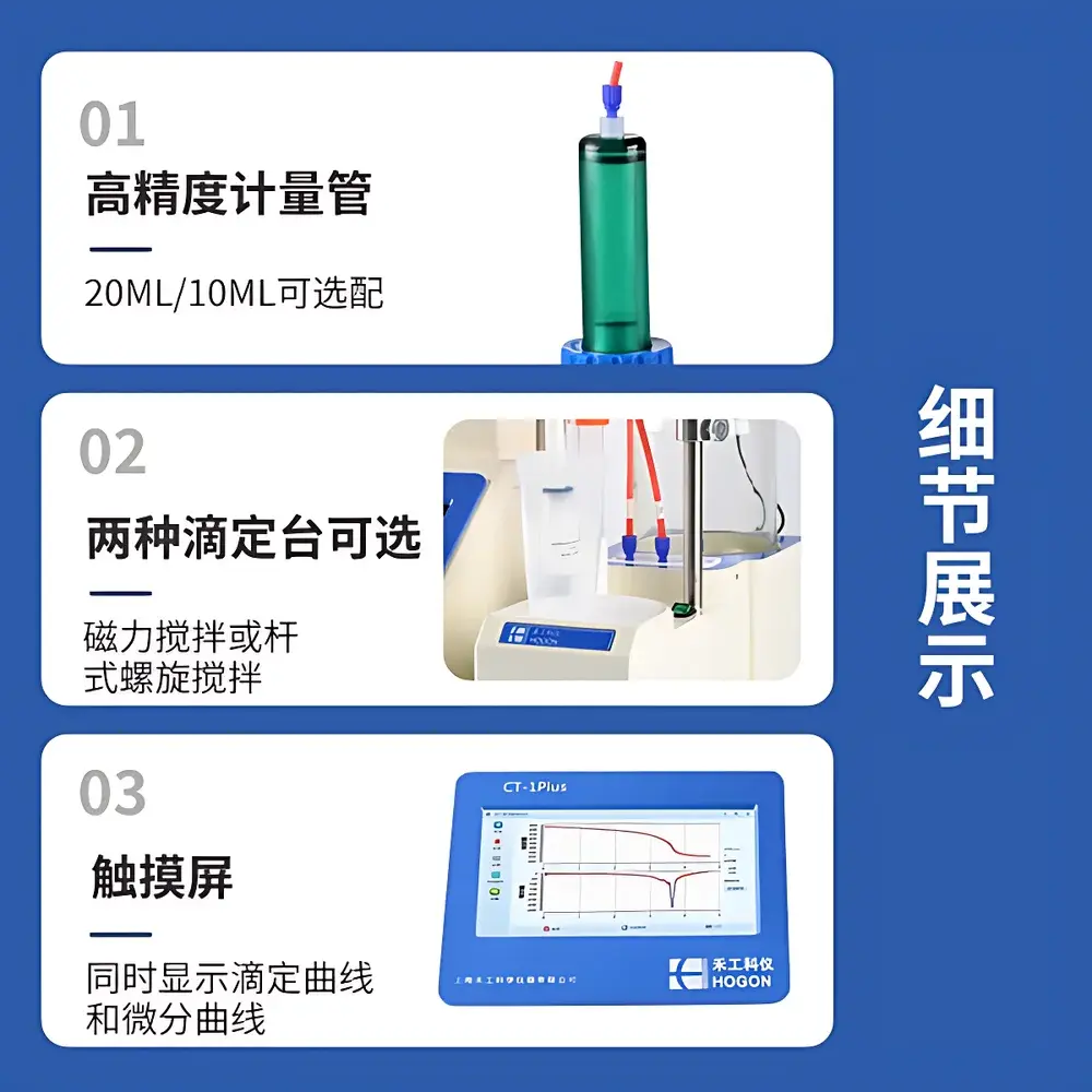 HOGON CT-1plus Multifunctional Fully Automatic Potentiometric Titrator