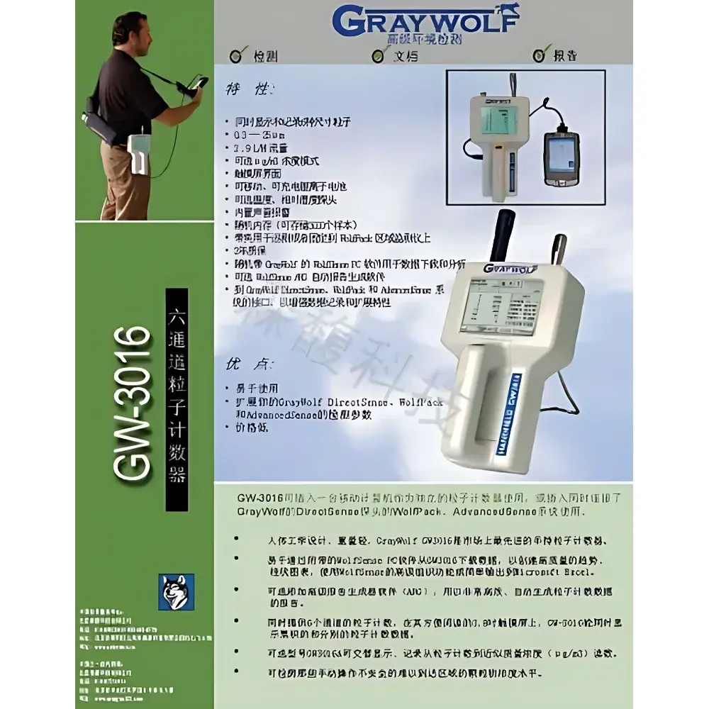 Graywolf GW-3016 Six-Channel Handheld Particle Counter