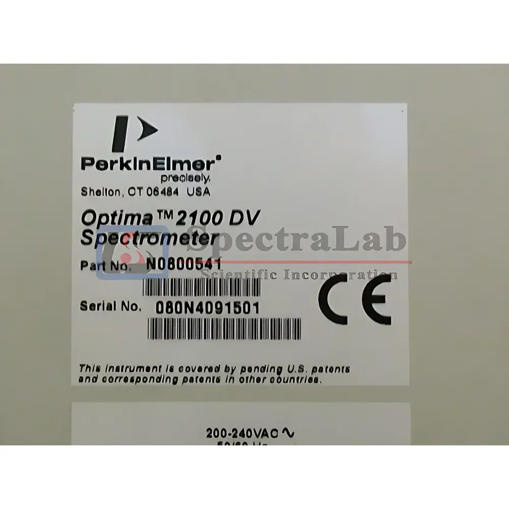 PerkinElmer Optima 2100 DV Inductively Coupled Plasma Optical Emission Spectrometer (ICP-OES)