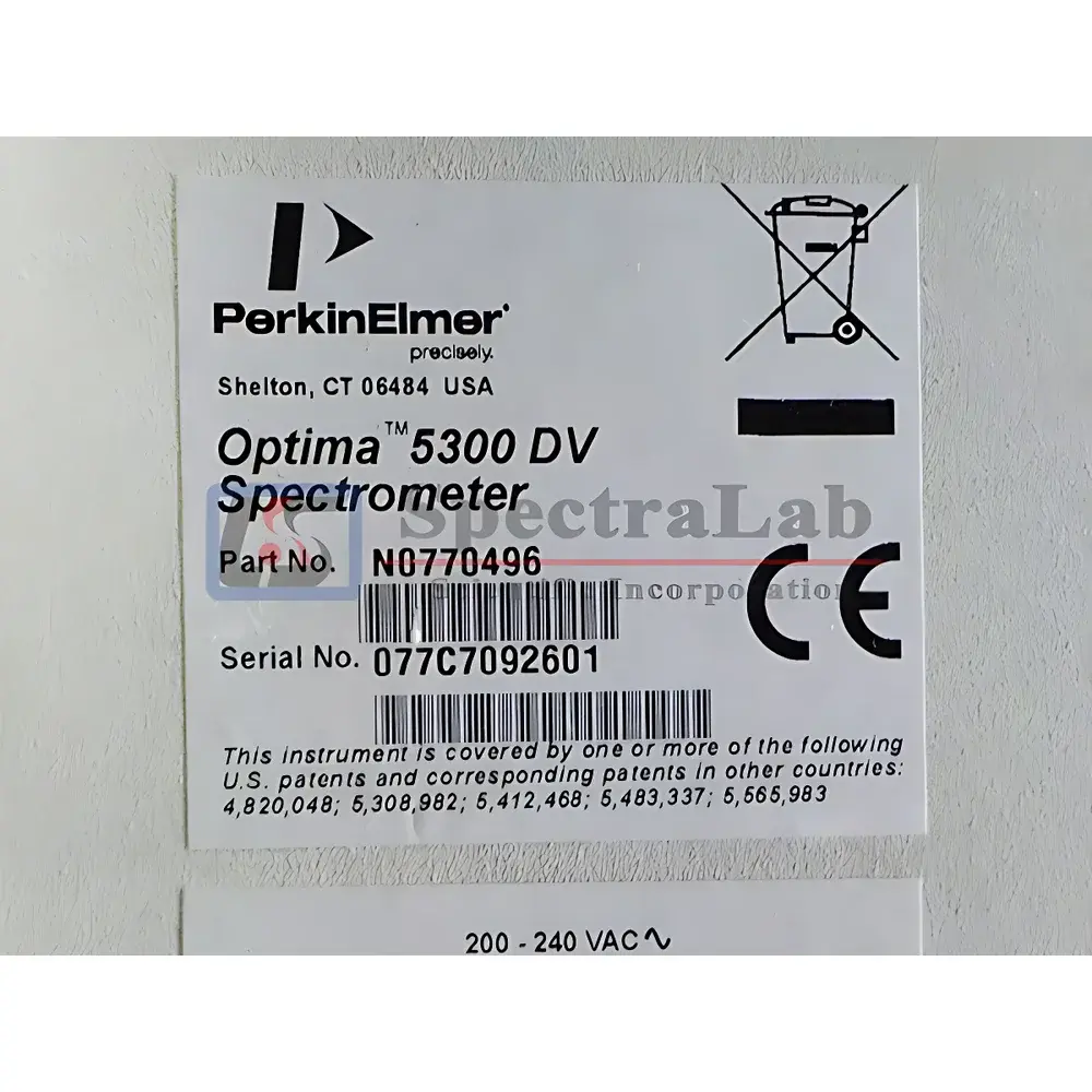 PerkinElmer Optima 5300 DV Inductively Coupled Plasma Optical Emission Spectrometer (ICP-OES)