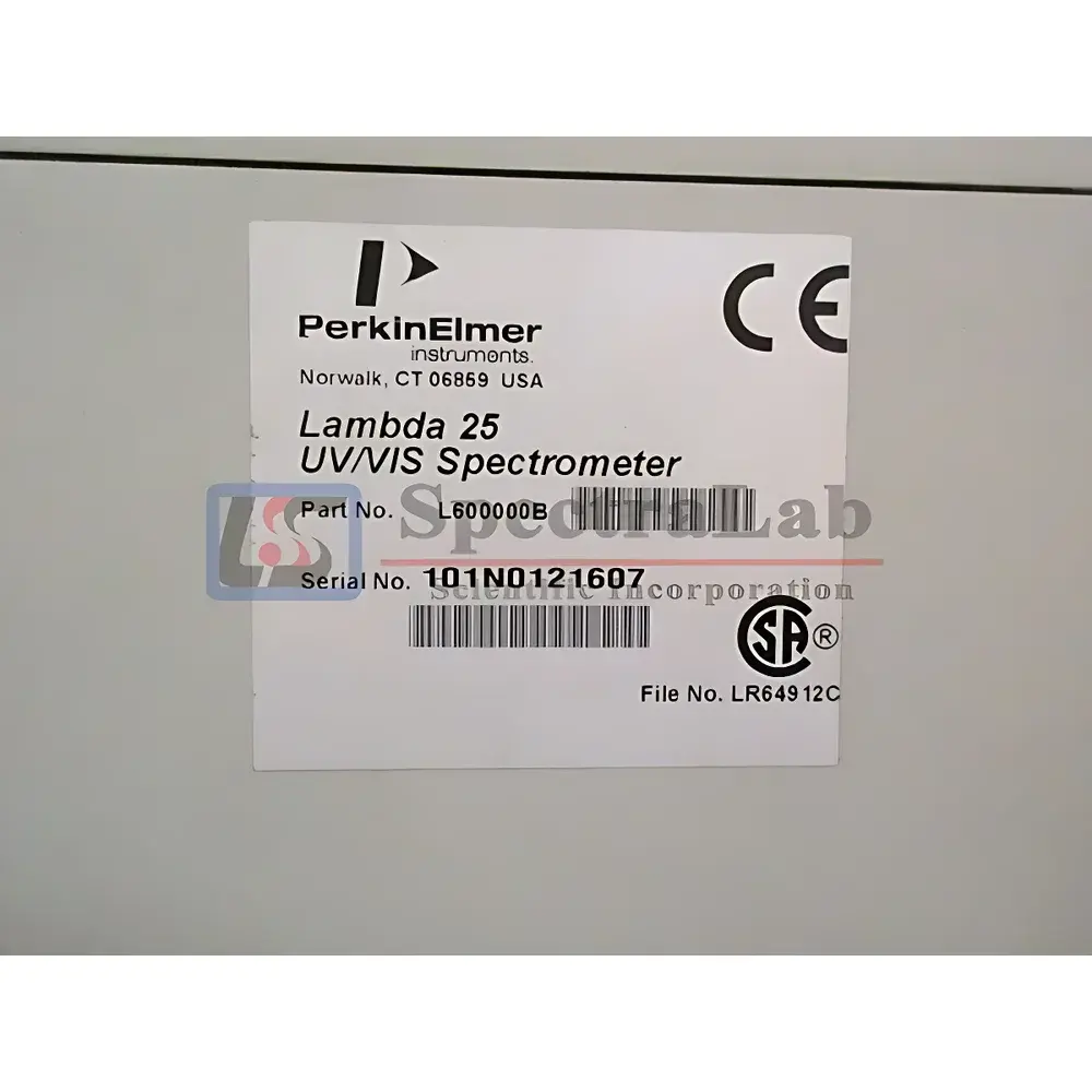 PerkinElmer Lambda 25 UV-Vis Spectrophotometer (Refurbished)