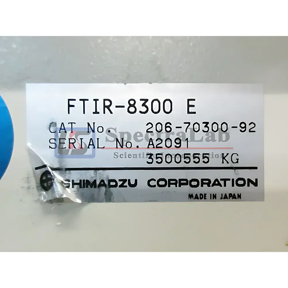 Shimadzu FTIR-8300E Fourier Transform Infrared Spectrometer