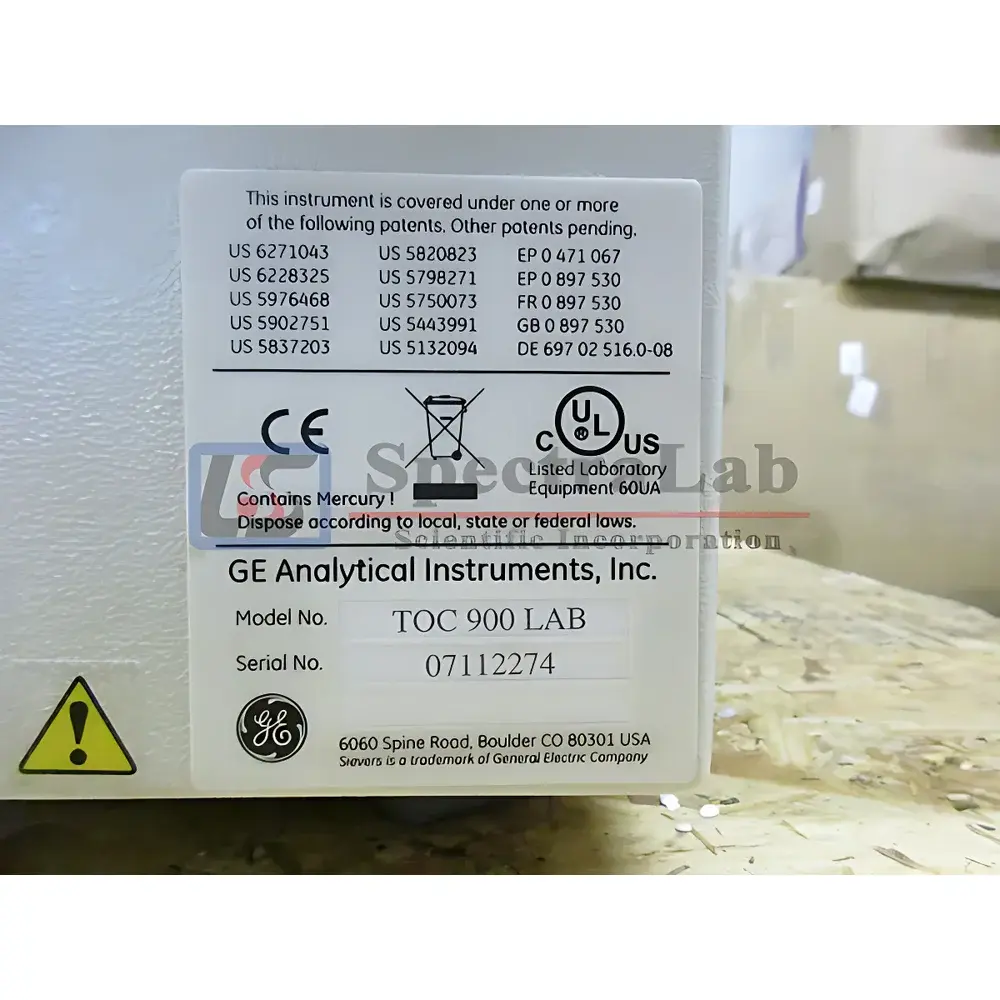 Sievers 900 Laboratory Total Organic Carbon (TOC) Analyzer