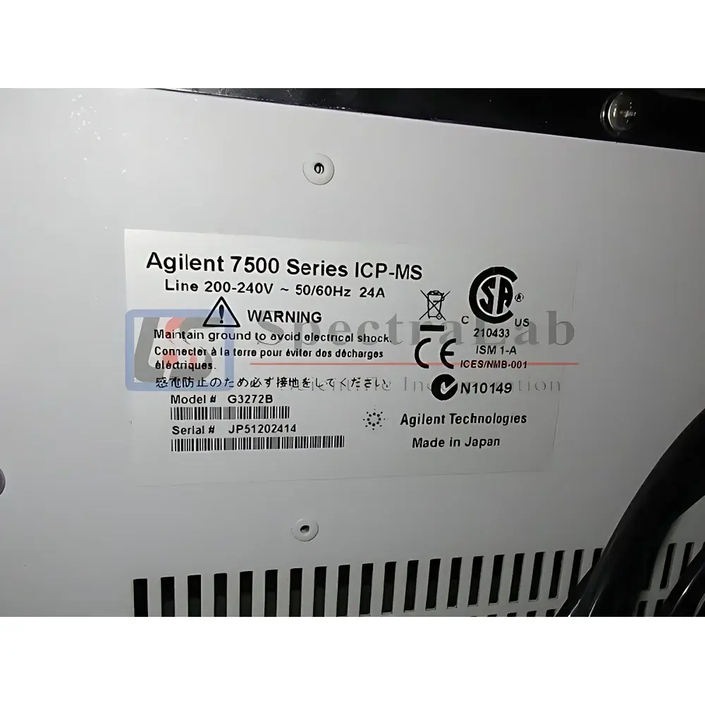 Agilent 7500cx ICP-MS System (Refurbished)