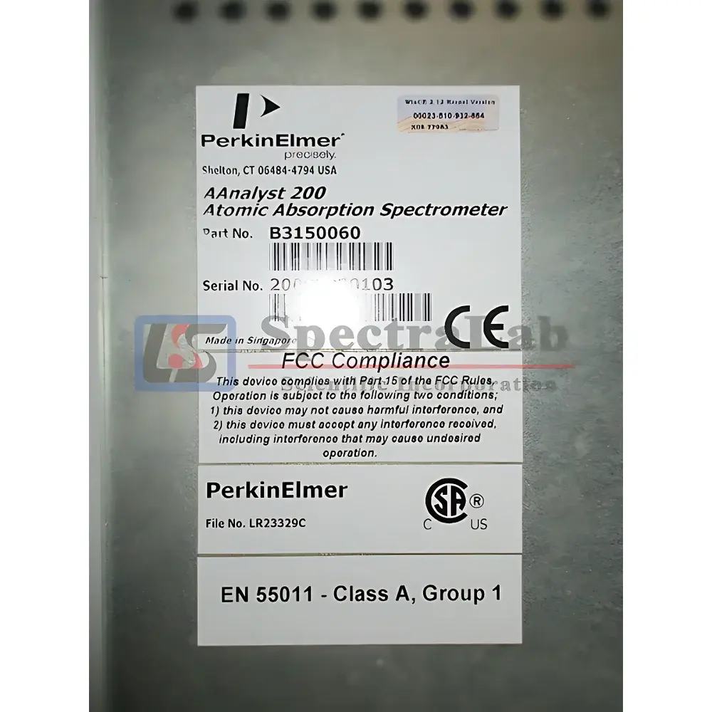 PerkinElmer AAnalyst 200 Atomic Absorption Spectrometer (Refurbished)