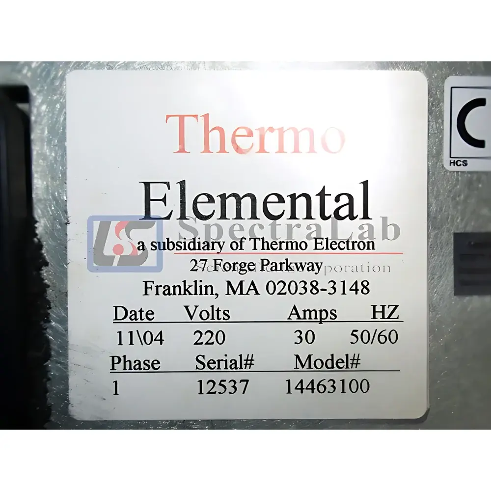 Thermo Fisher IRIS Intrepid II XDL Full-Spectrum Direct-Reading ICP-OES System