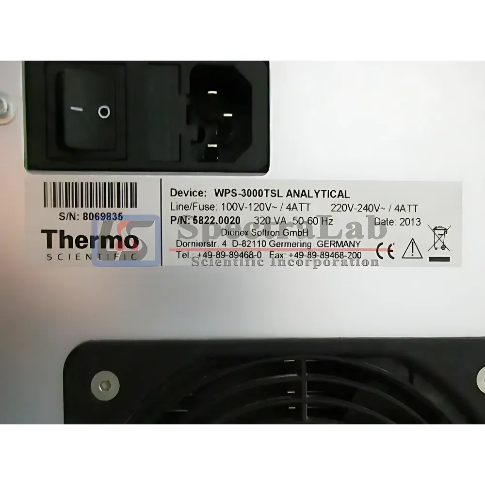 Thermo Scientific Dionex UltiMate WPS-3000TSL Temperature-Controlled Plate Autosampler