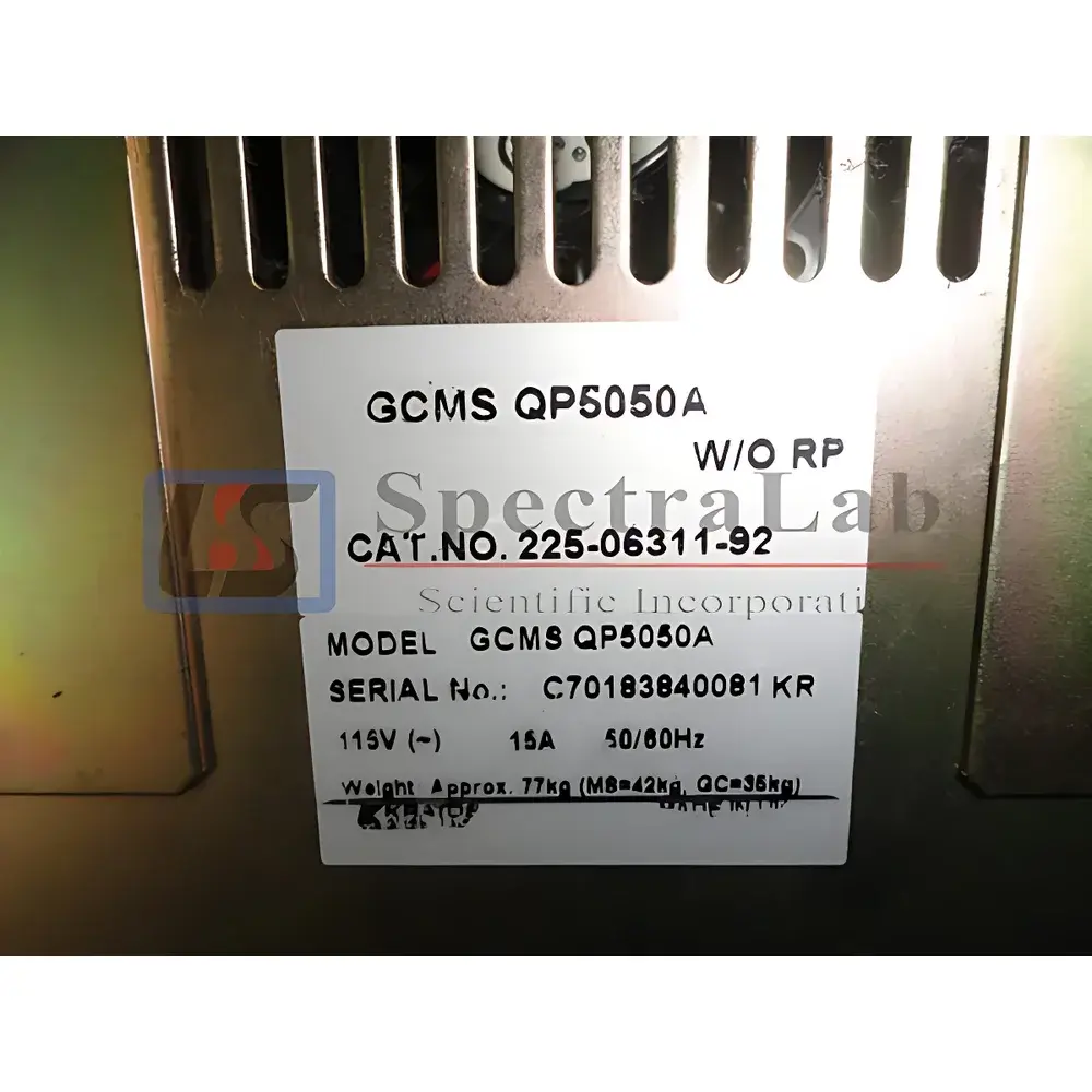 Shimadzu GCMS-QP5050A Used Gas Chromatography-Mass Spectrometry System