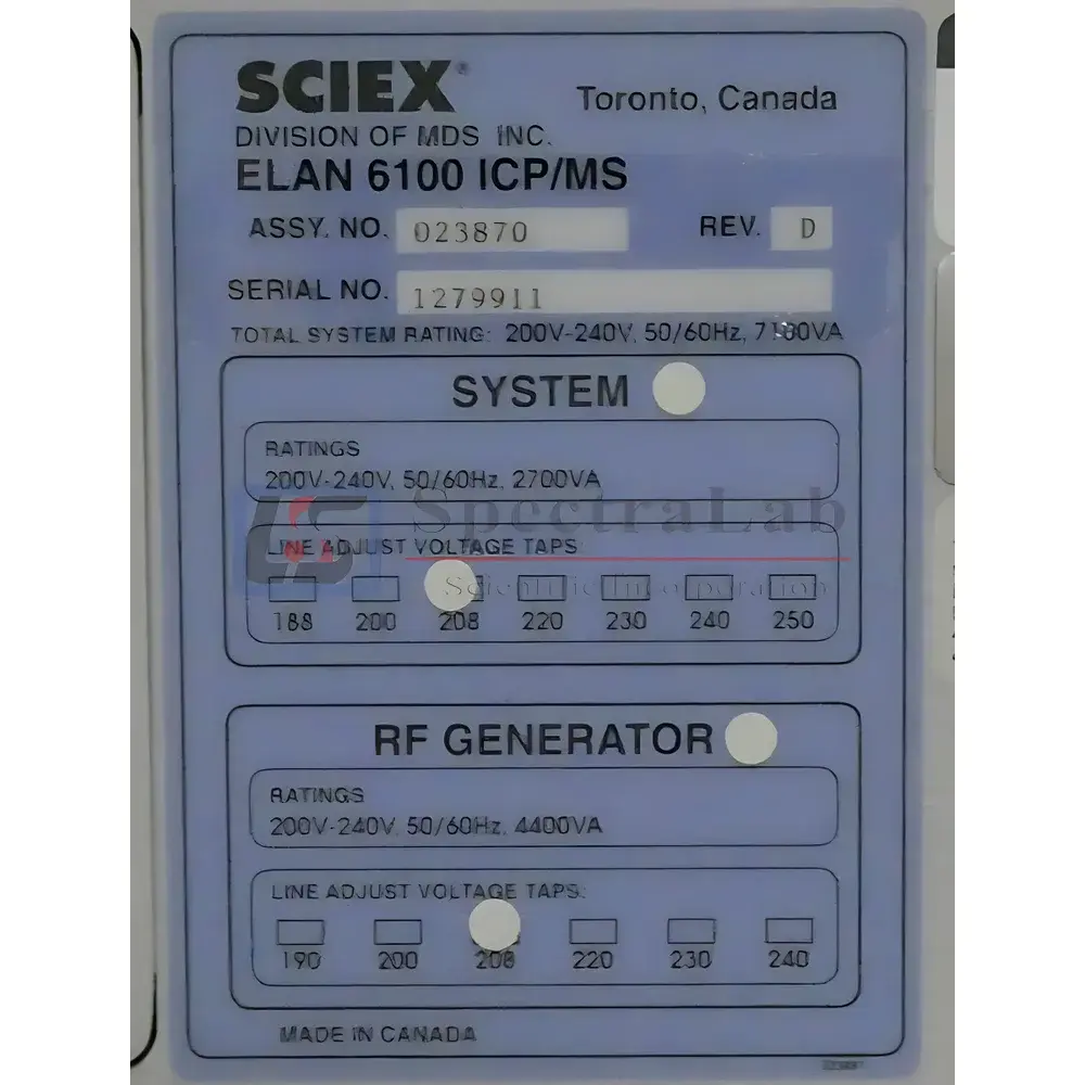 PerkinElmer Elan 6100 ICP-MS System (Refurbished)