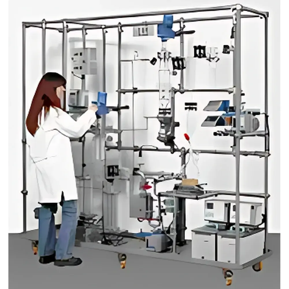 UIC DSL 5 / KDL 5 Combined Glass Short-Path and Thin-Film Molecular Distillation System