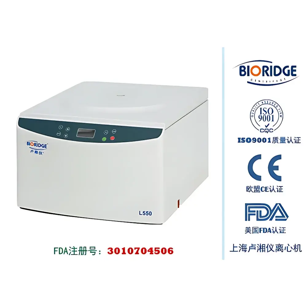 L550 Desktop High-Capacity Centrifuge by Lu Xiangyi (BIORIDGE)