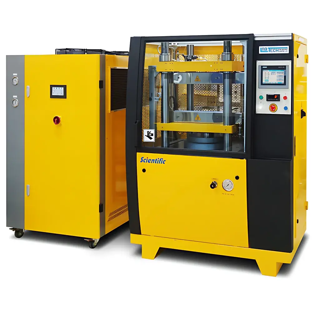 Labtech LP-S-80 Automated Hydraulic Pellet Press &平板 Vulcanizing Press